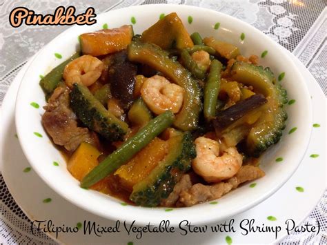 Tagalog Pinakbet Recipe: Vegetables Stewed in Shrimp Paste.